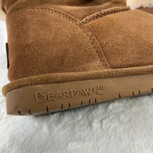 BEARPAW Abby Color Hickory 1257W winter boots wool blend suede - Picture 5 of 10
